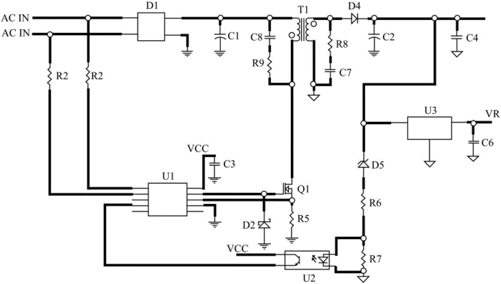 Circuit reducing electromagnetic interference and increasing peak power through adjusting pulse