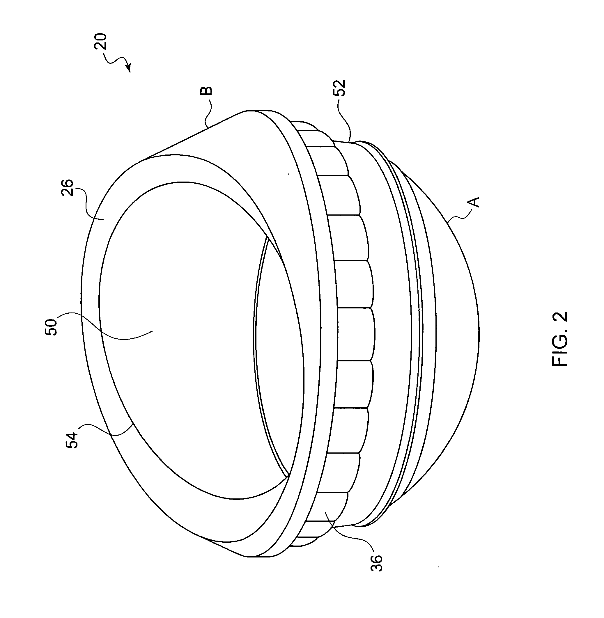 Variable geometry rim surface acetabular shell liner