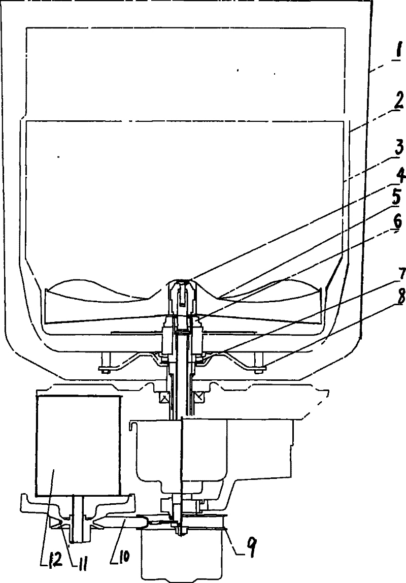 Rotary drum washing machine scouring barrel capable of forming compound solid current and scouring method