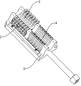 Riveting fixture for low voltage circuit-breaker arc extinguishing chambers