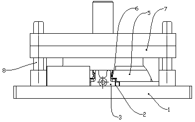 Riveting fixture for low voltage circuit-breaker arc extinguishing chambers