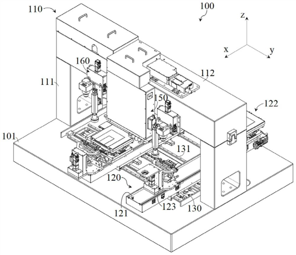 A kind of laser repair method of OLED screen body with follow-up lighting mechanism