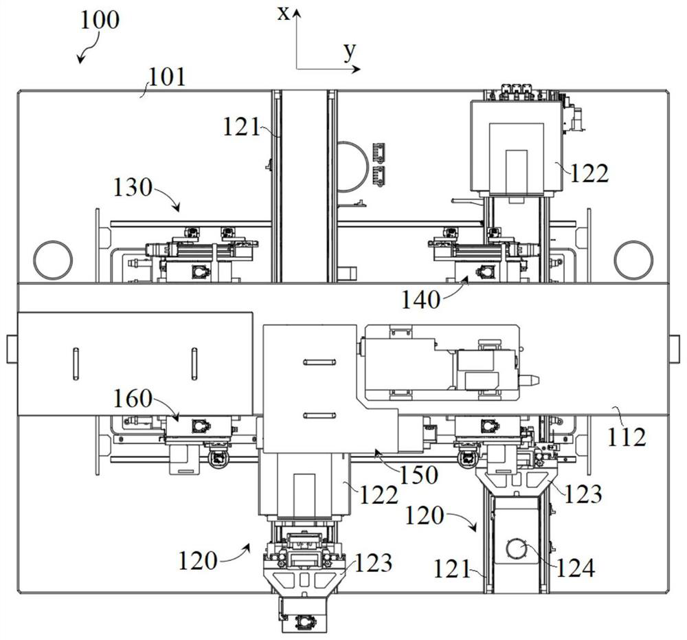 A kind of laser repair method of OLED screen body with follow-up lighting mechanism