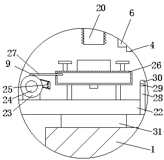 High school chemical experiment beaker washing device