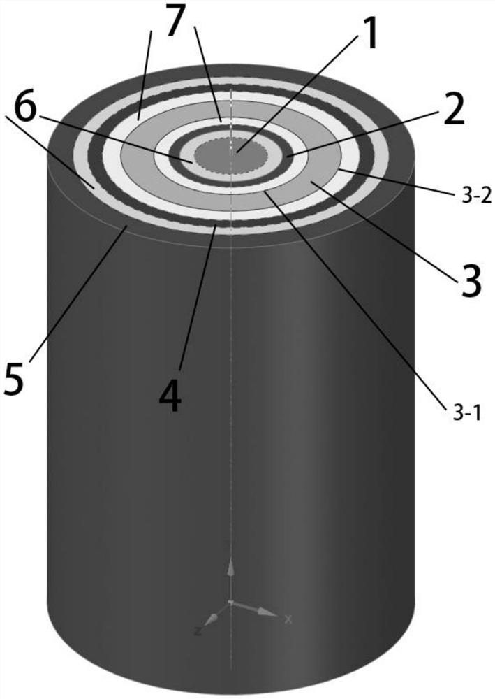 Method for preparing high-efficiency explosion composite pipes and rods based on water pressure in local vacuum environment