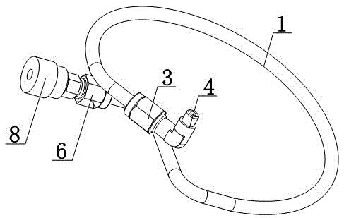 Water gun injection pipe for cleaning