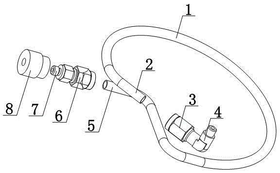 Water gun injection pipe for cleaning