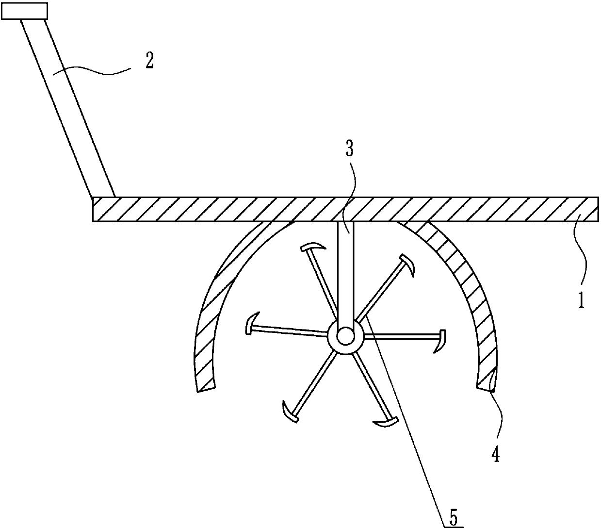 Efficient soil loosening device for agricultural planting