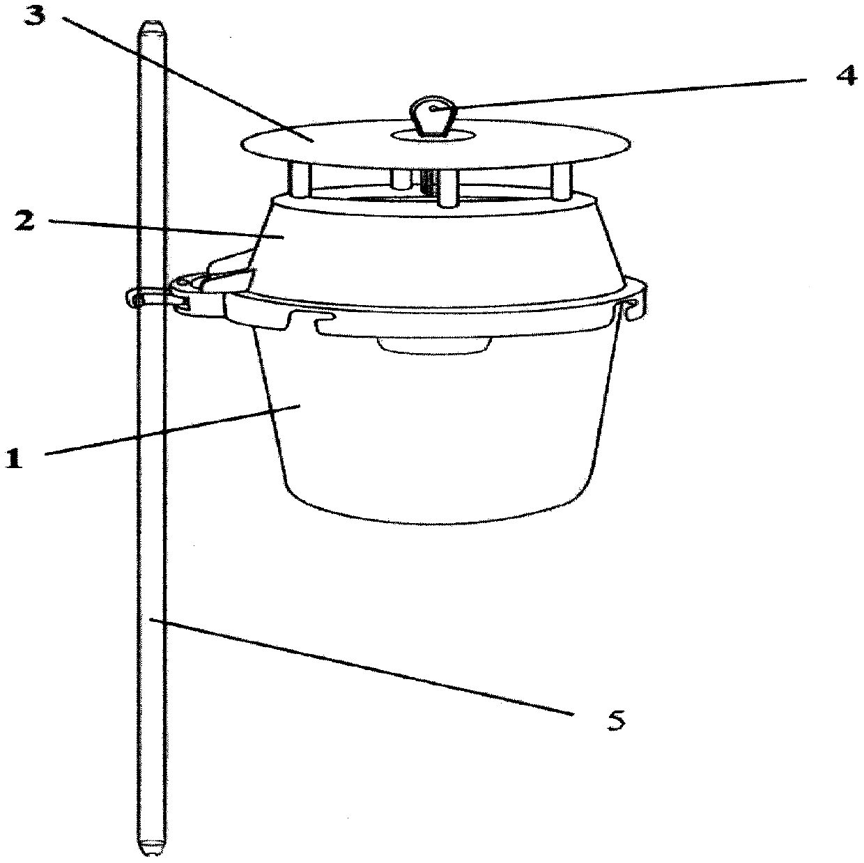 Spodoptera frugiperda sex attractant, matched trapping device and application method