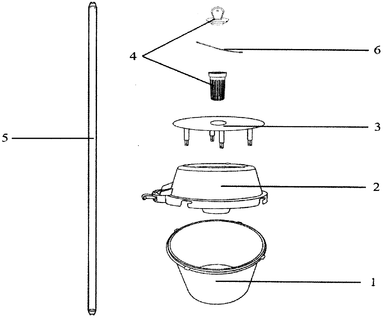 Spodoptera frugiperda sex attractant, matched trapping device and application method