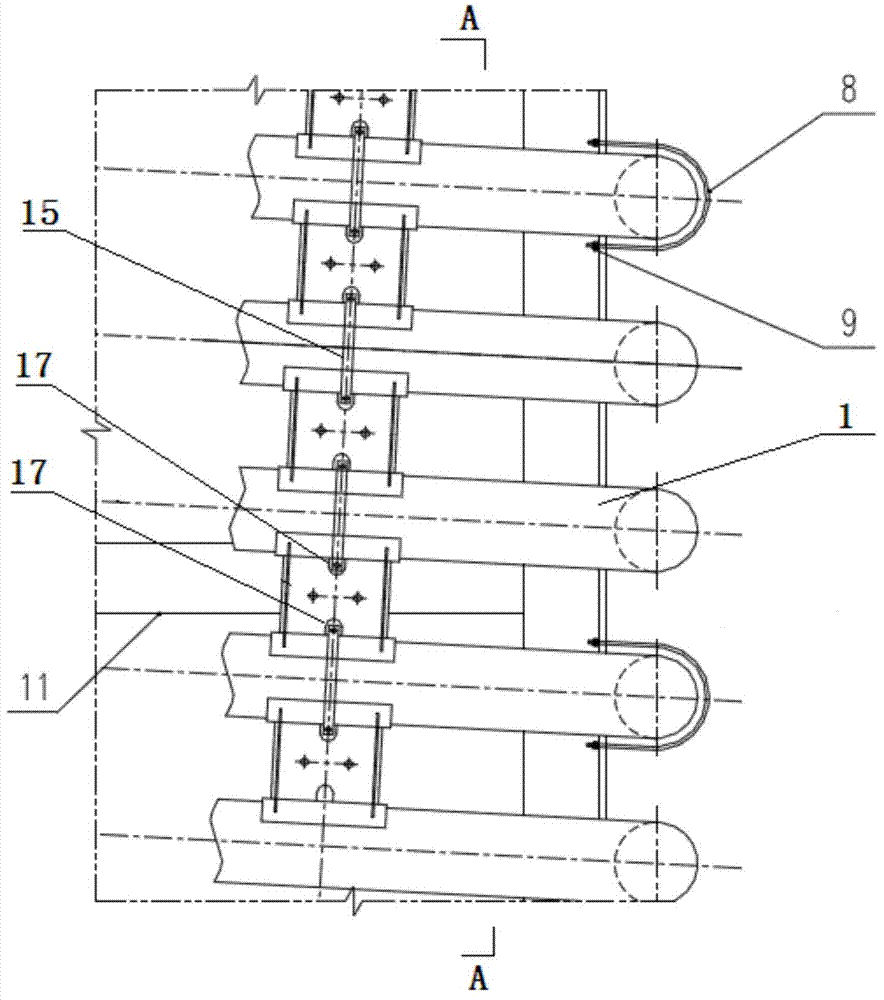 Fixing supporting structure for coiler