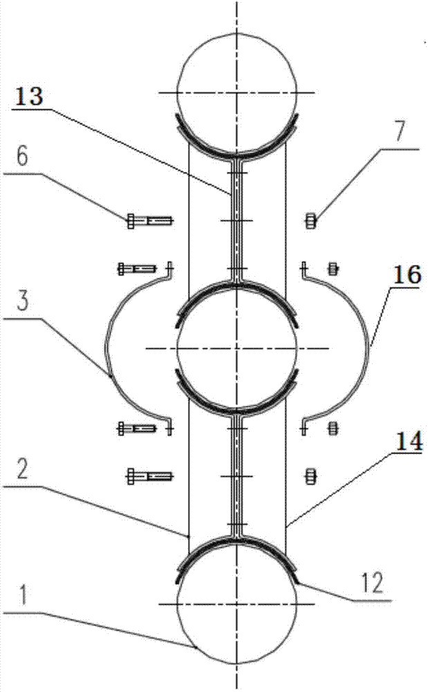 Fixing supporting structure for coiler