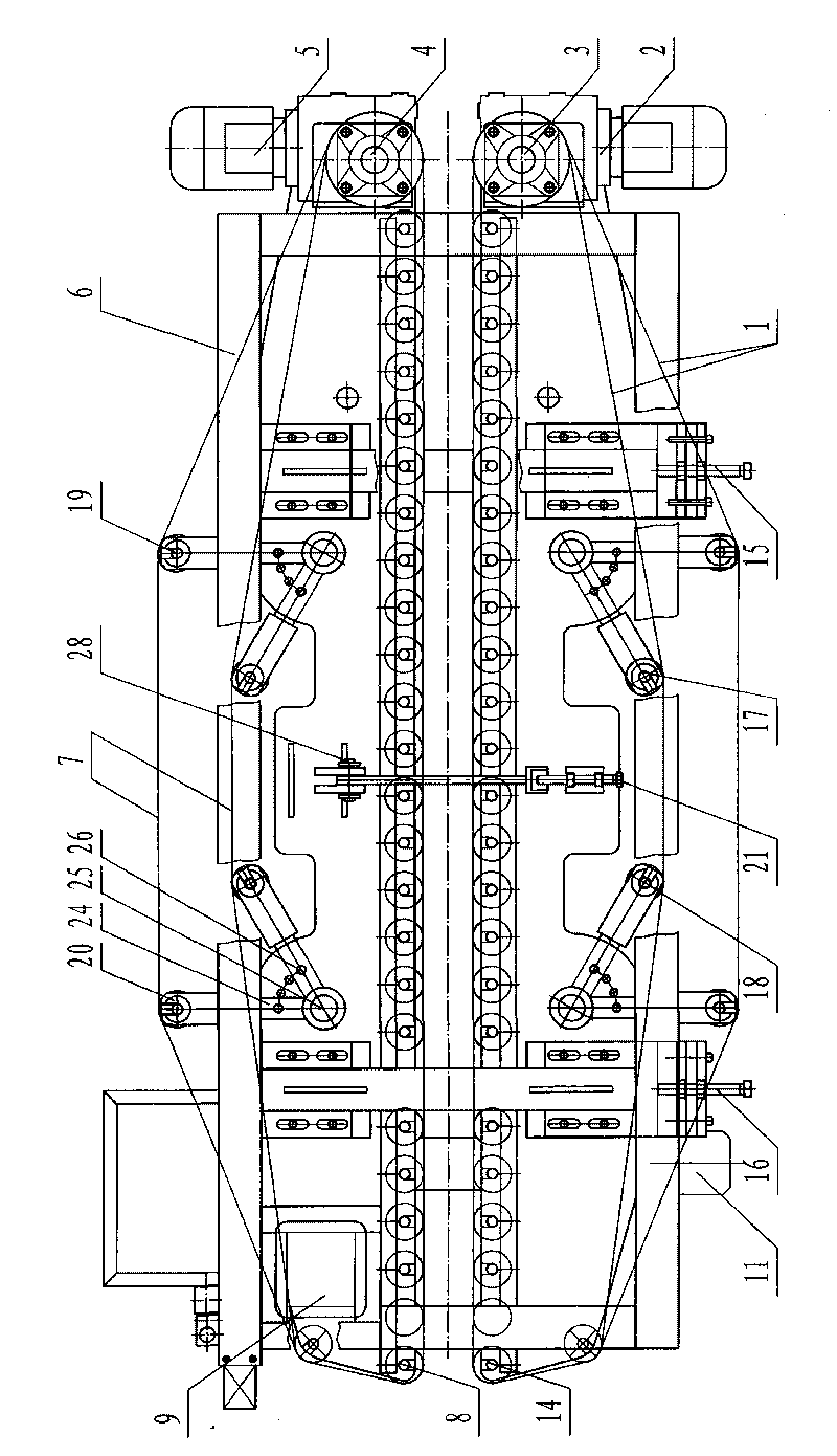 Full-automatic efficient integrated brick and stone facing protection method and device thereof