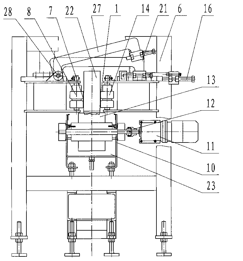 Full-automatic efficient integrated brick and stone facing protection method and device thereof