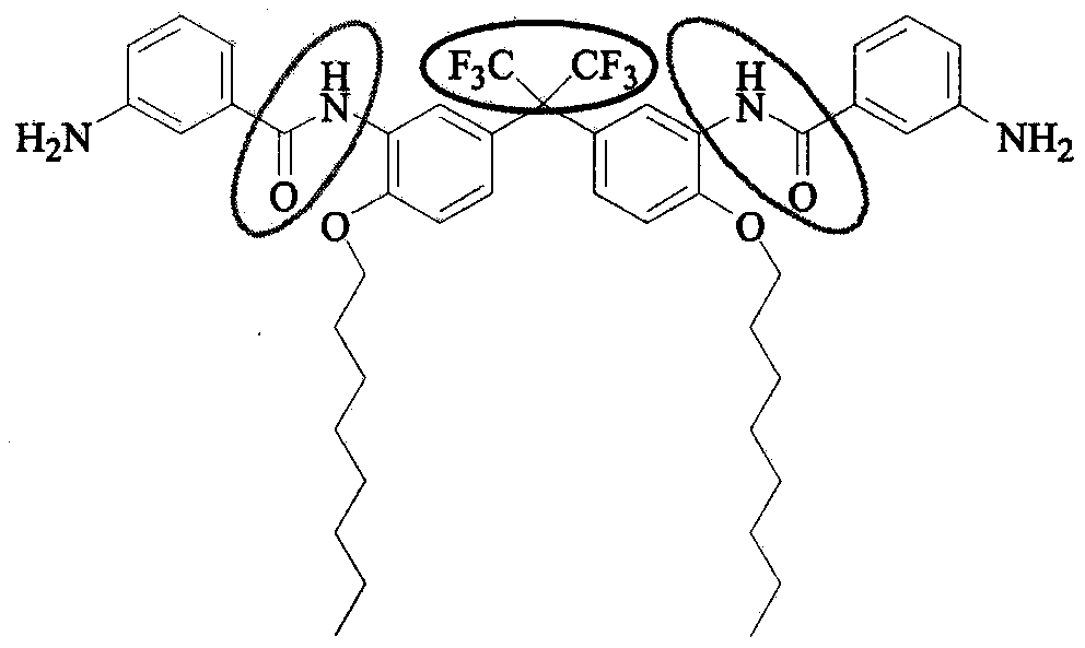 Preparation method for C8 side chain substituted fluorine-containing diamine monomer