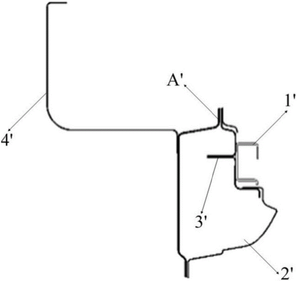 Mounting structure of built-in lower sliding-door guide rail