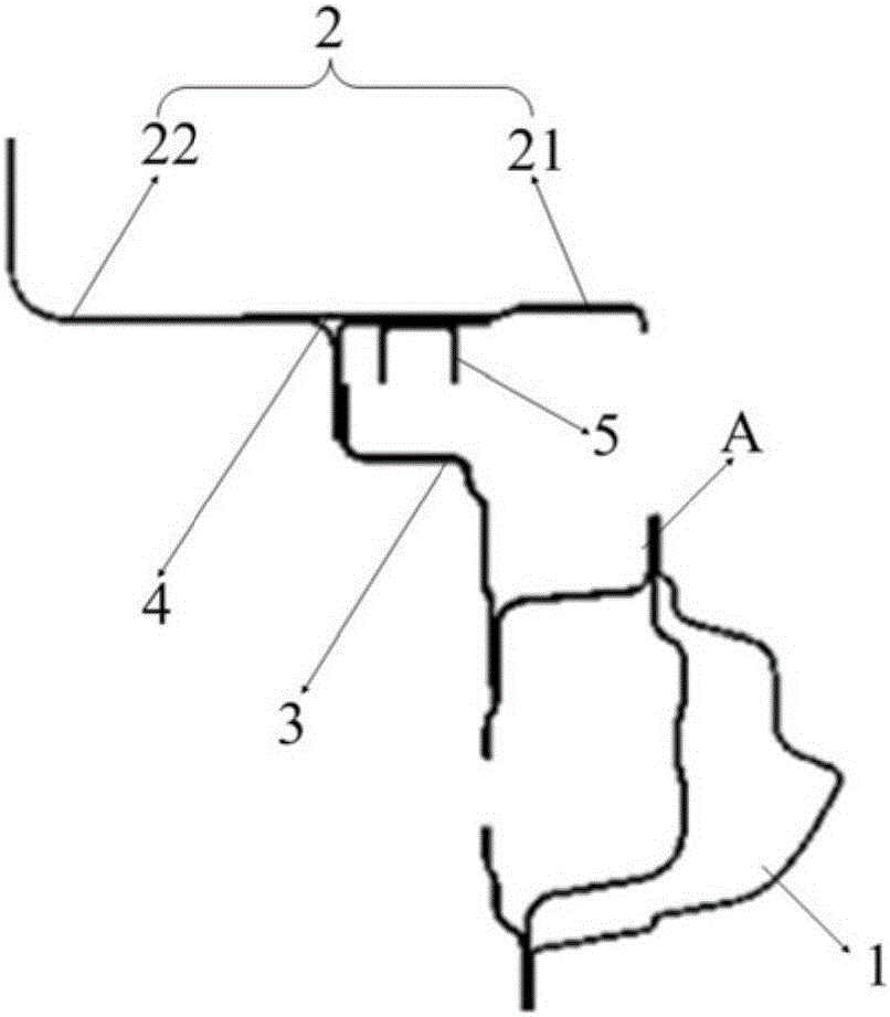 Mounting structure of built-in lower sliding-door guide rail