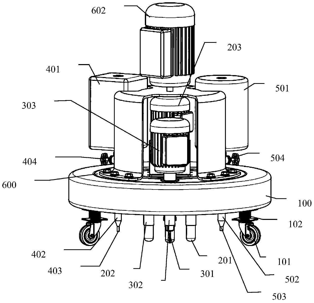 Method and device for rapidly detecting and repairing floor tile hollow regions in building