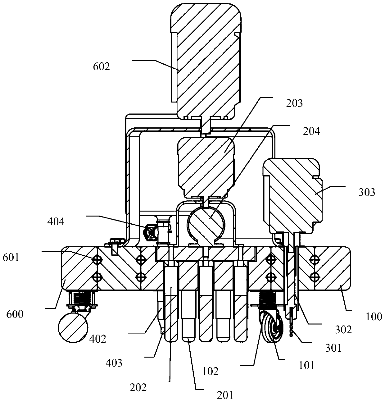 Method and device for rapidly detecting and repairing floor tile hollow regions in building