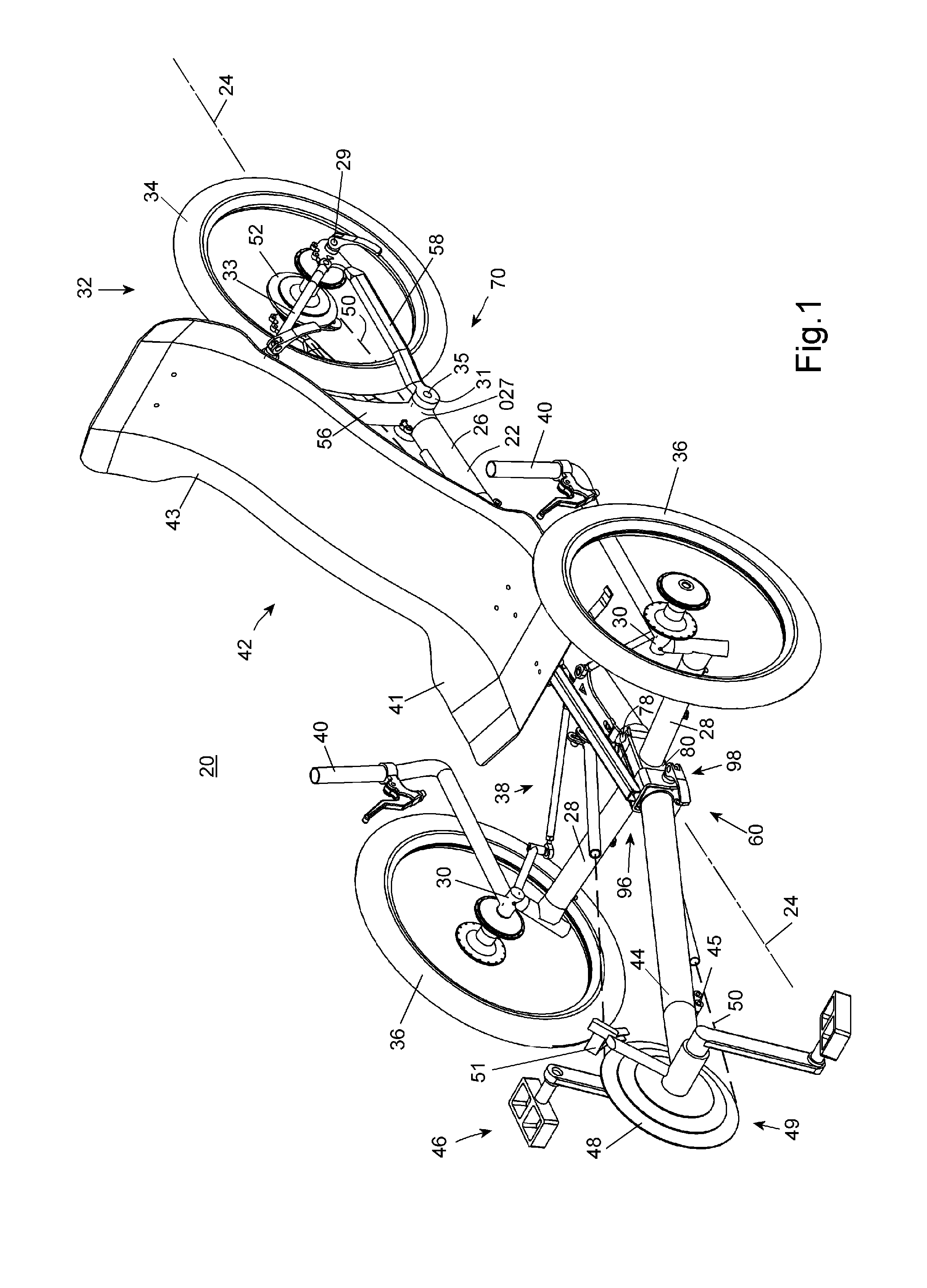 Collapsible Recumbent Tricycle