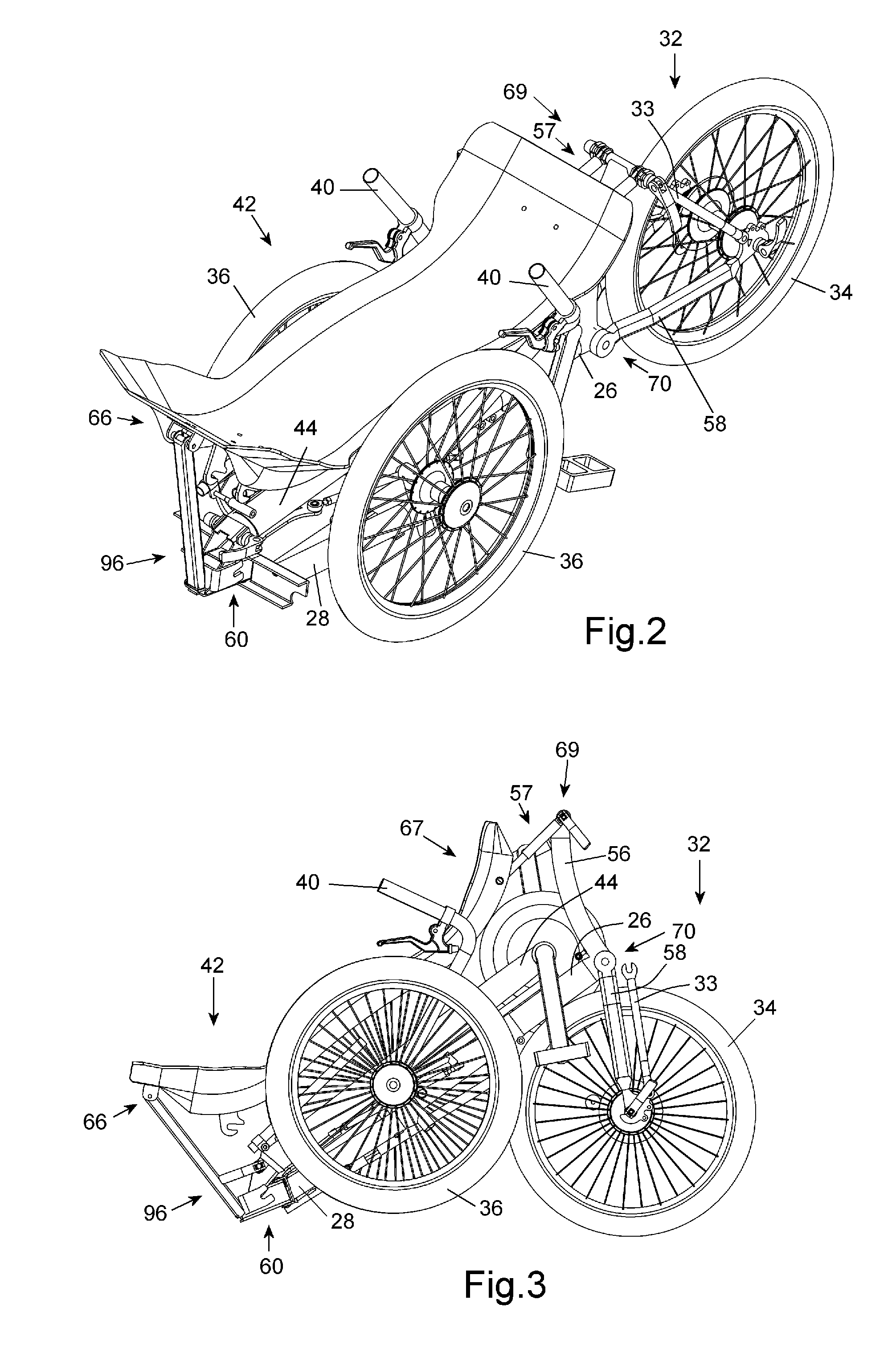 Collapsible Recumbent Tricycle