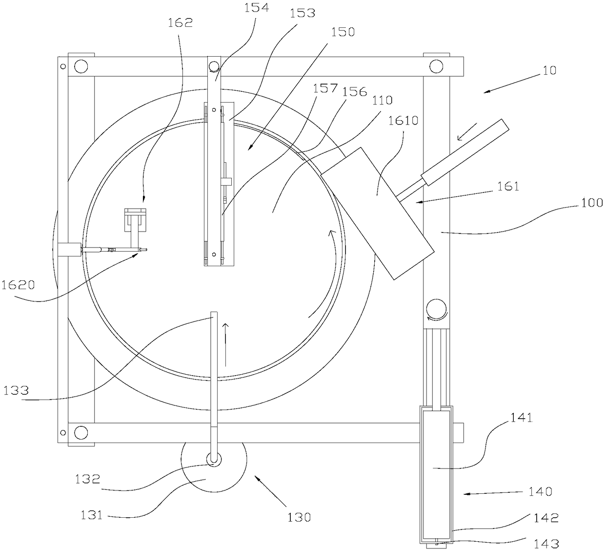 Ash-removing and oil-applying mechanism used for food production