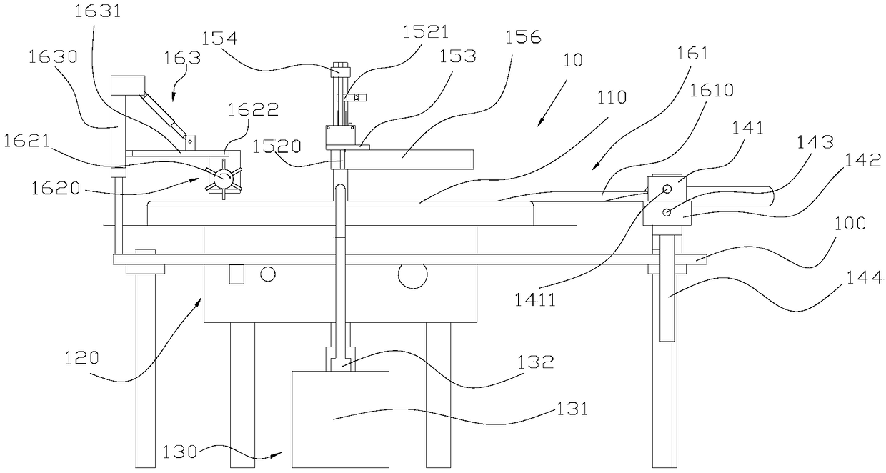 Ash-removing and oil-applying mechanism used for food production