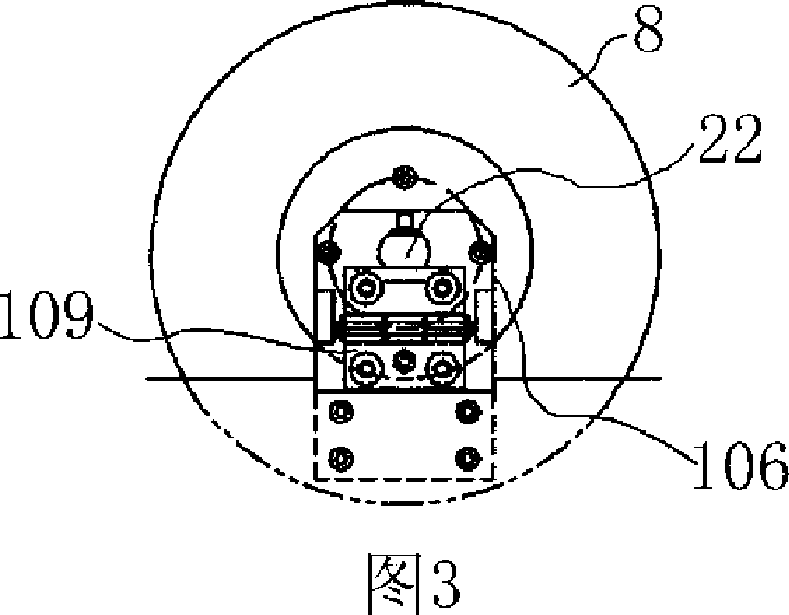 Label sticking device for handrial belt