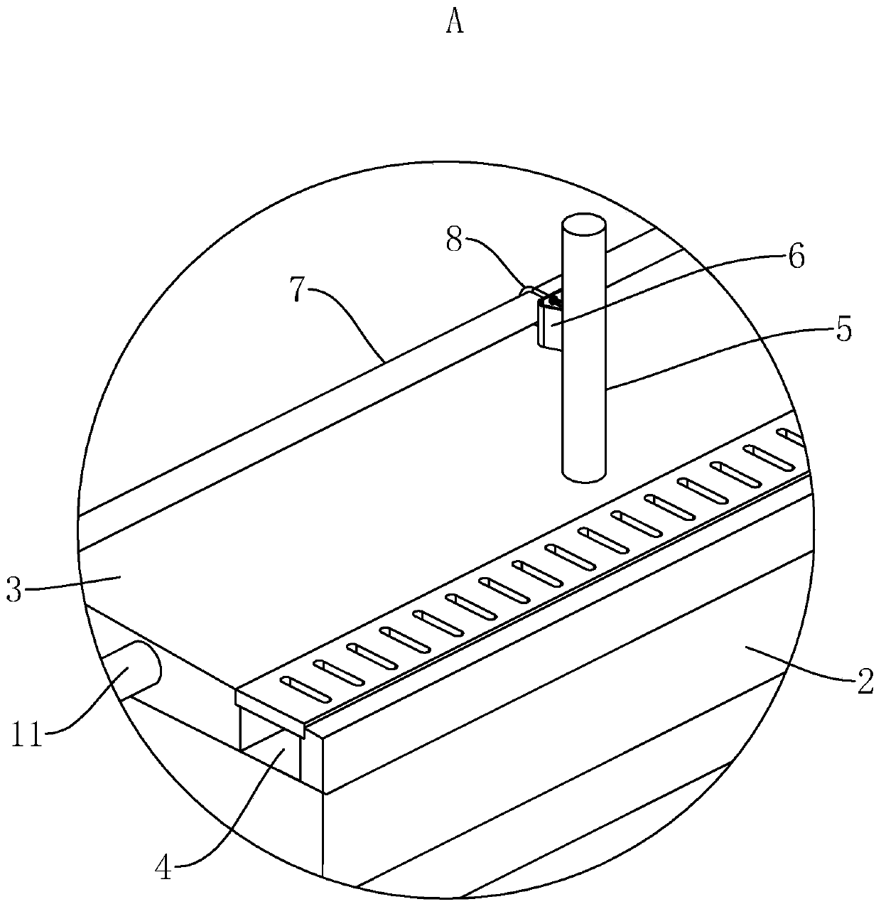 Permeable road and construction method thereof