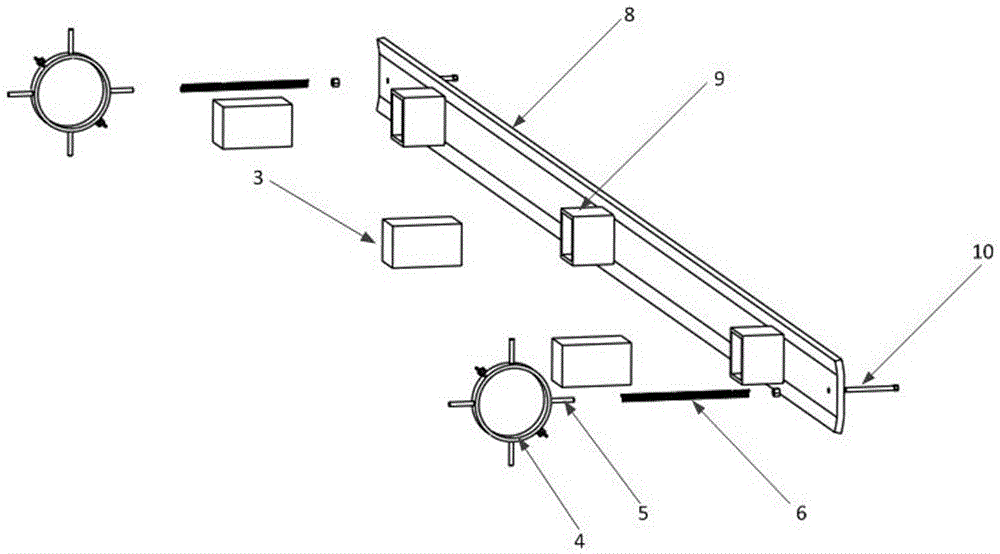 Device and method for realizing undersea oil pipeline flow damping through vortex-induced vibration