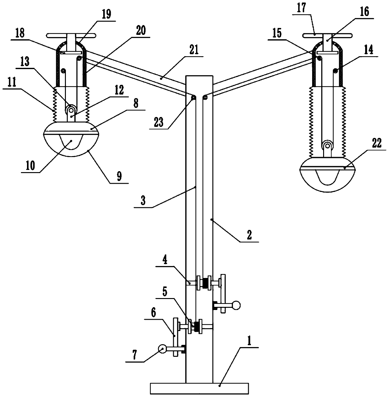 Height-adjustable municipal street lamp