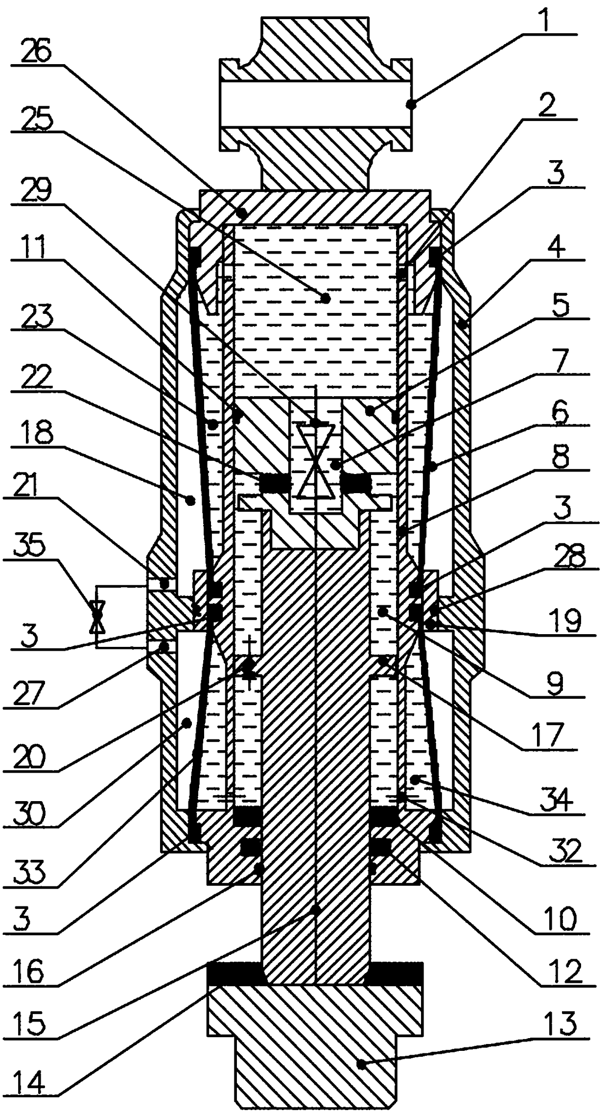 Vehicle hanger bracket double-capsule alter-rigidity gas spring