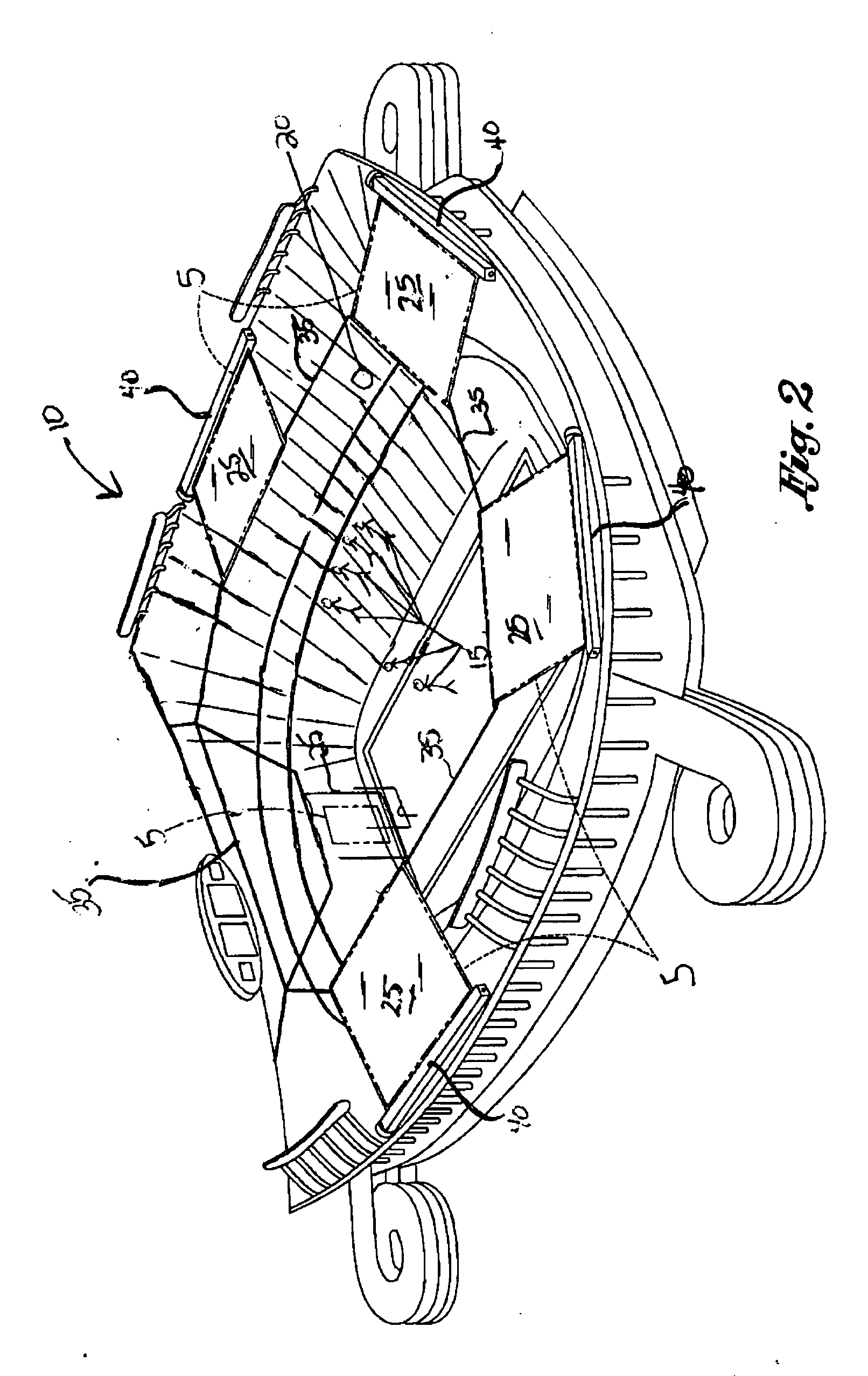 Three dimensional projection system for the display of information