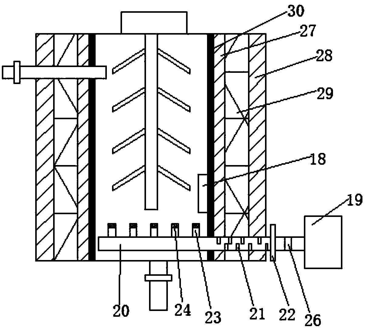 Building decoration paint stirring device