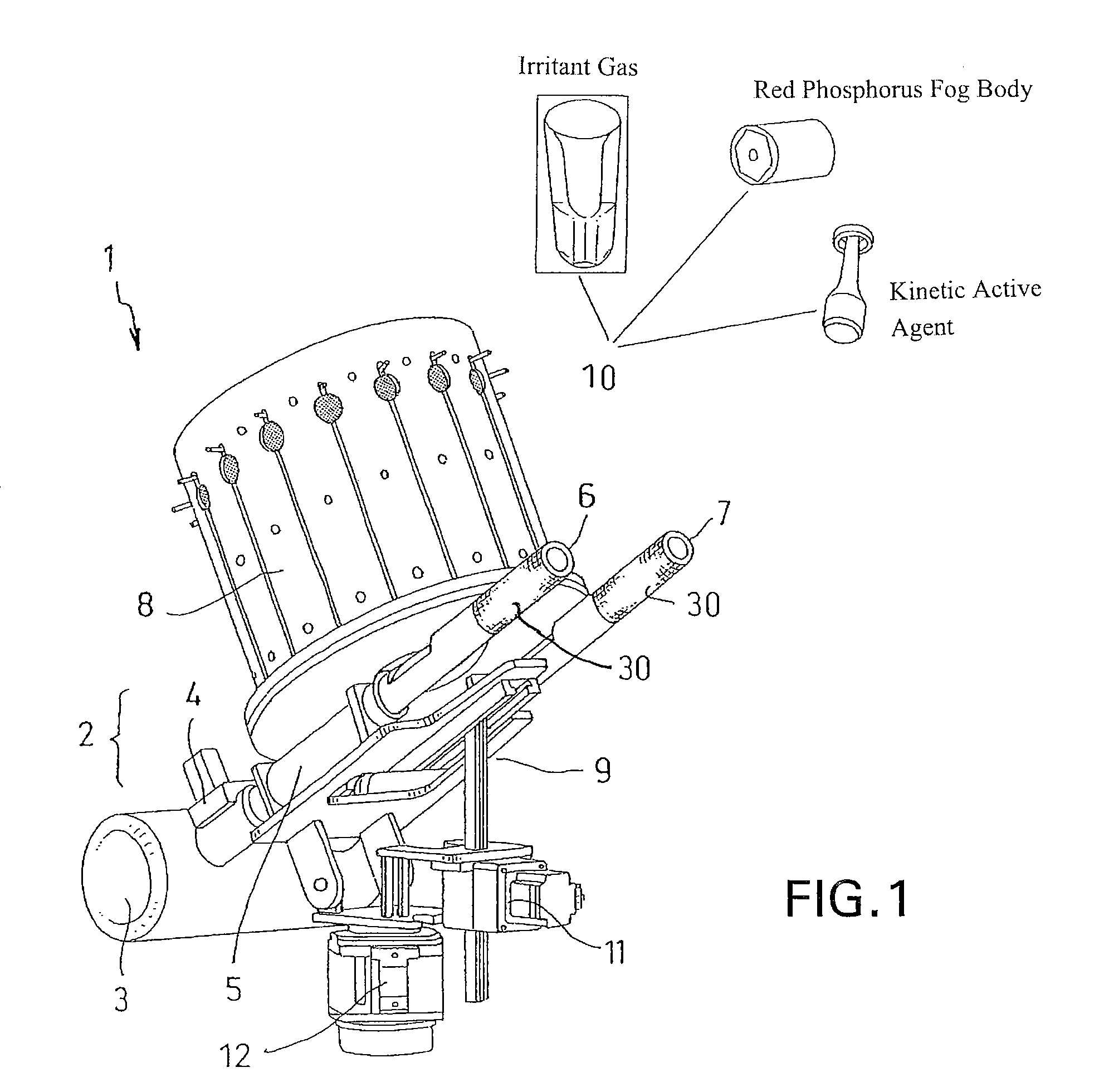 Weapon, in particular range-controlled compressed air weapon