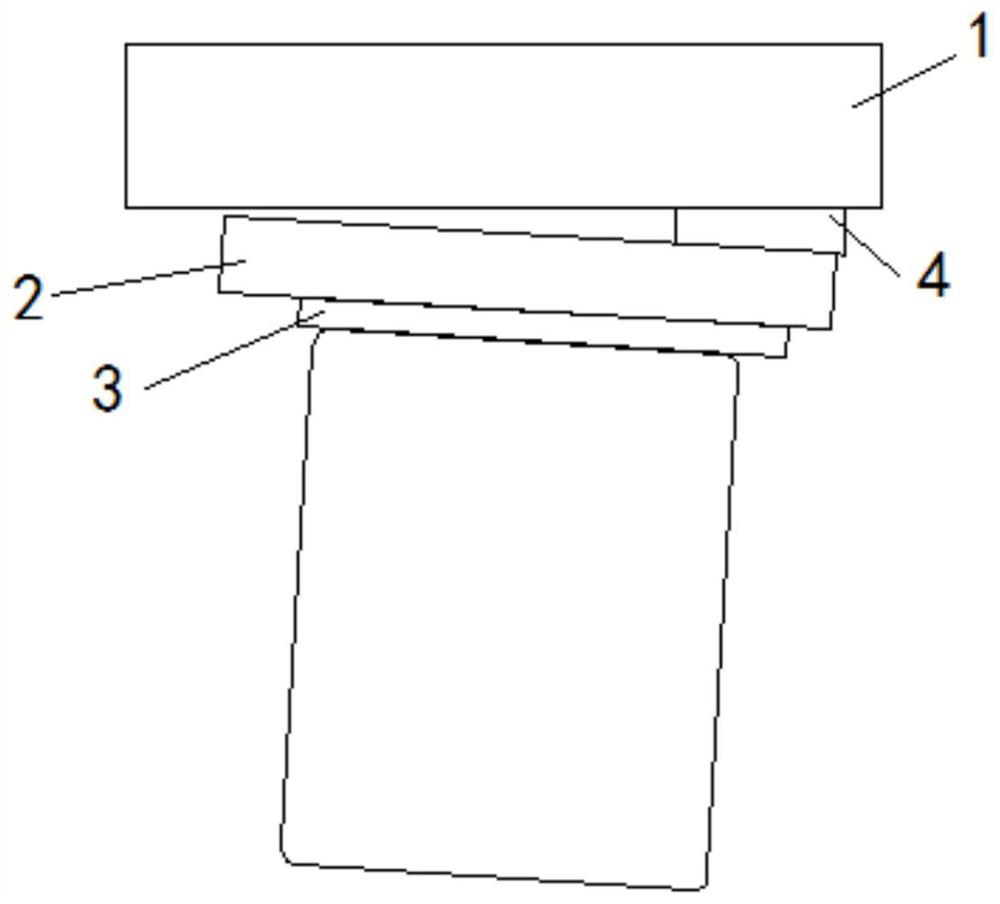 monocrystalline silicon wafer clamping device for reducing TTV and cutting method