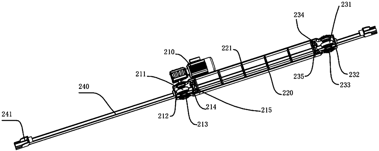 Conveying frame applied to logistics stacking machine