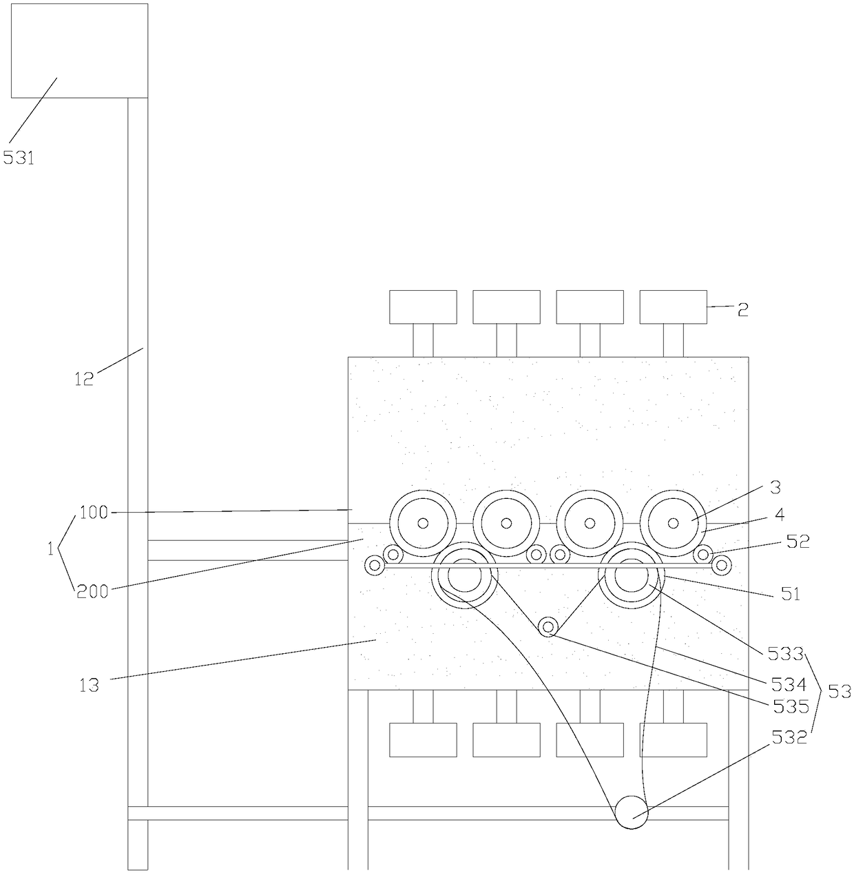 Vacuum tube type microwave heating carbon furnace