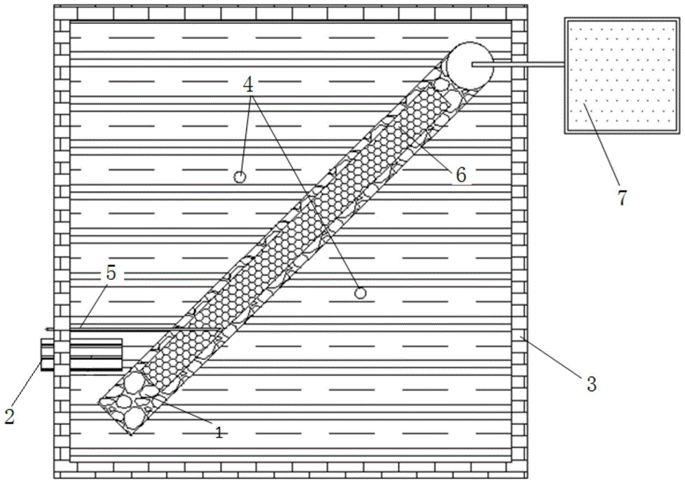 Model test device and test method for monitoring effect of tunnel water inrush on groundwater environment