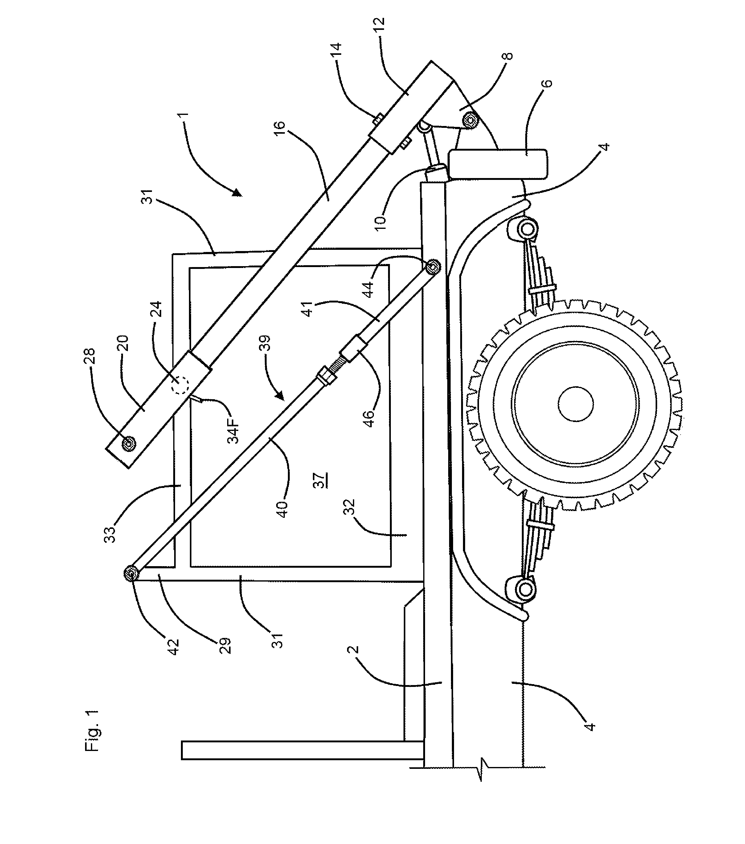 Truck bed bale loader auxiliary assembly