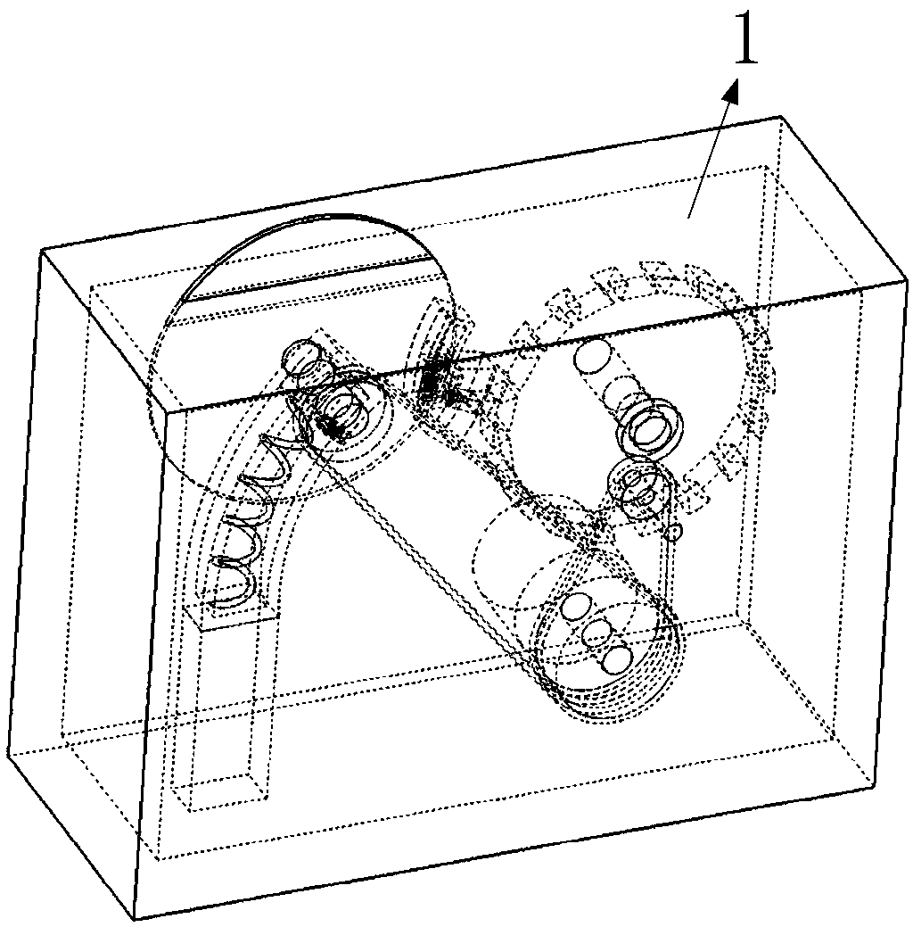 Safety bench saw based on flywheel limiting