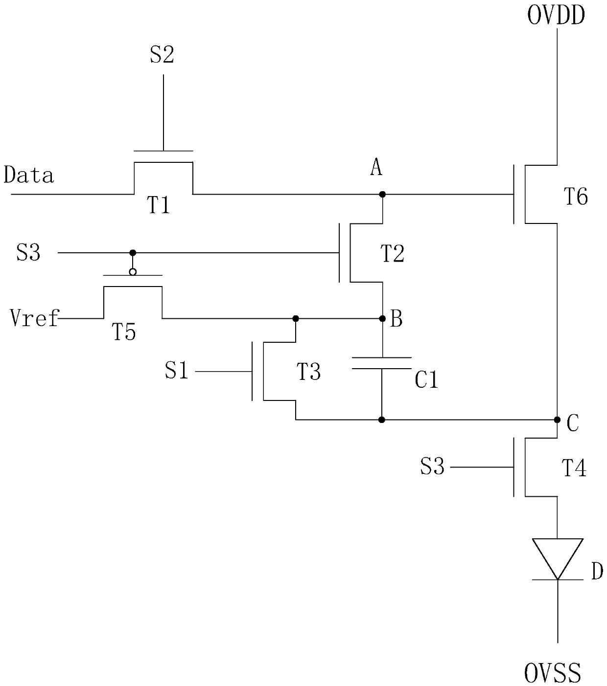 Amoled pixel driving circuit and its driving method