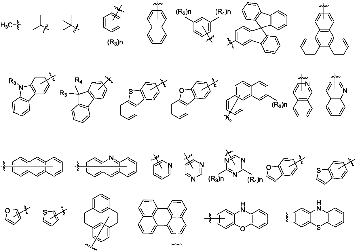 Derivative containing phenanthroimidazole structure and organic light-emitting device thereof