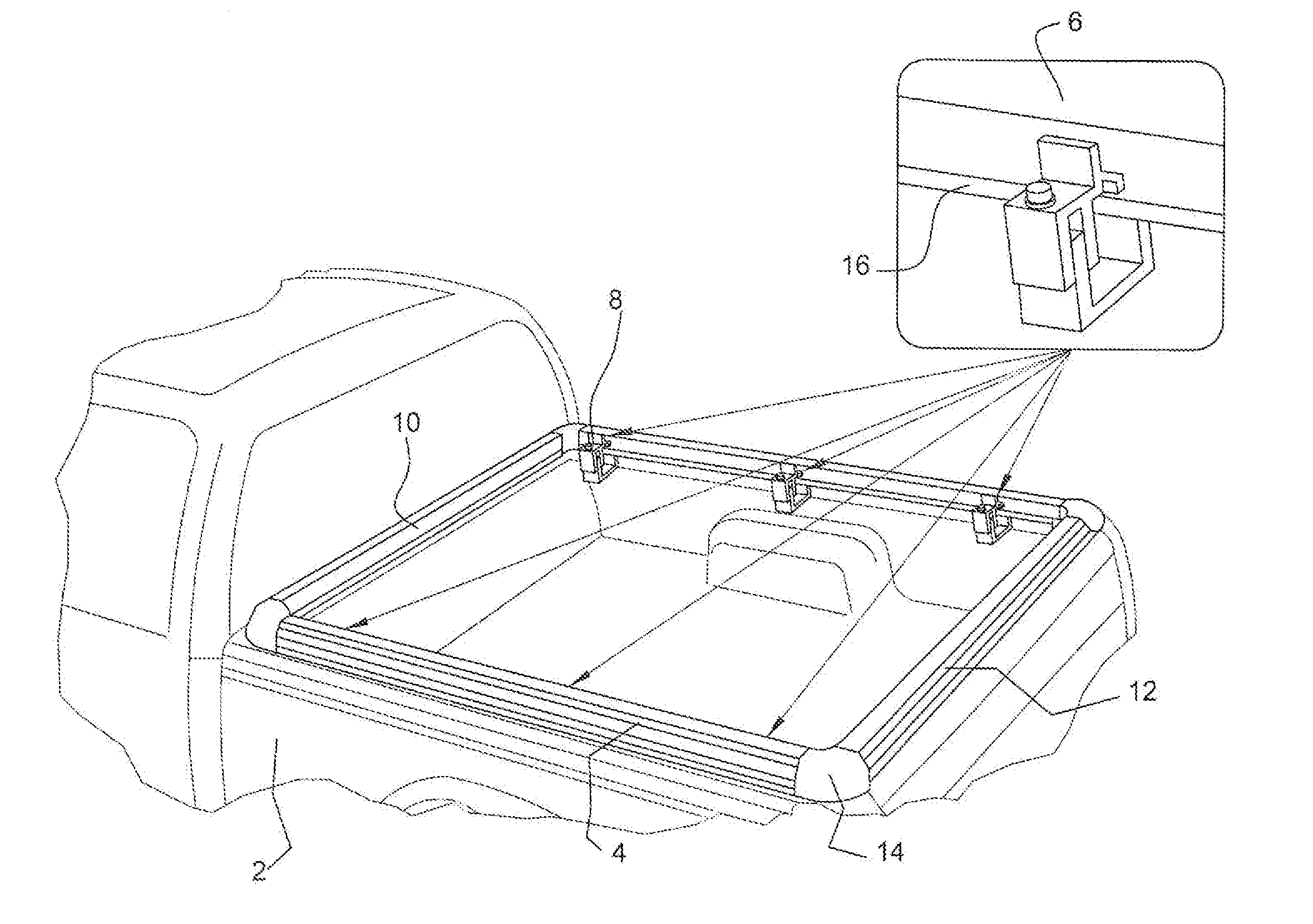 Tonneau cover hidden snap system