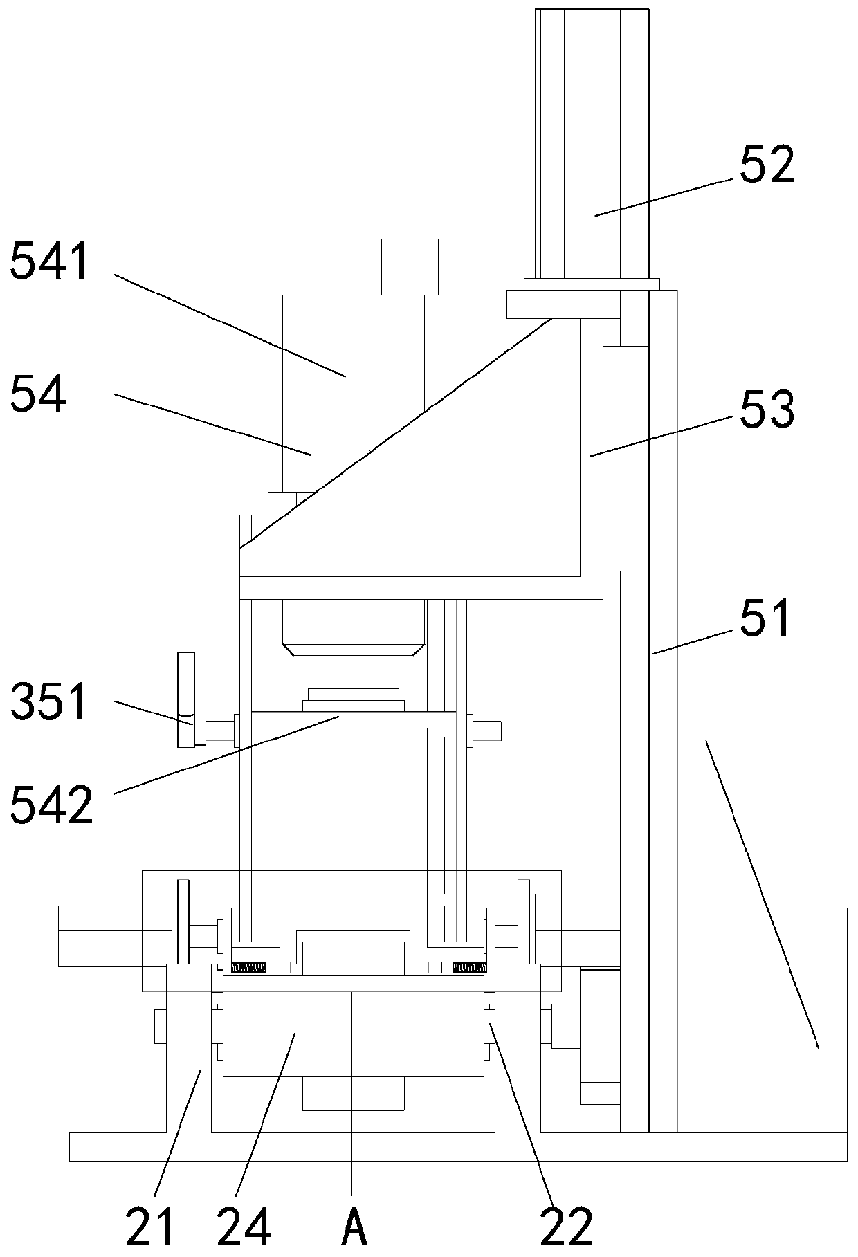 Friction material surface treatment device for brake pad production and manufacturing