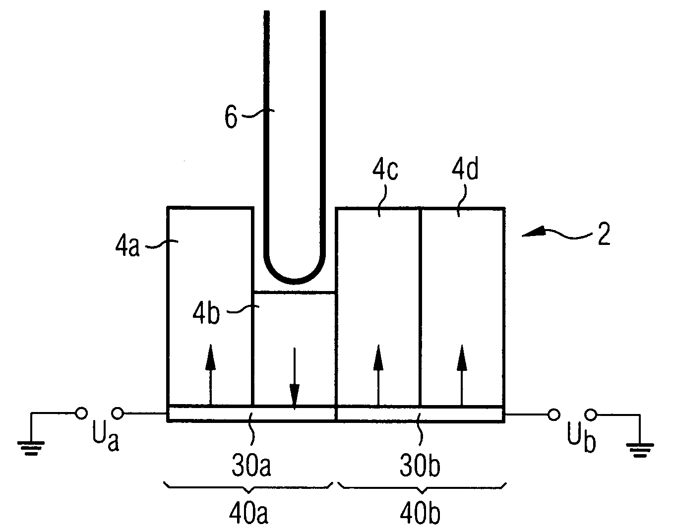 Method and apparatus for storing and reading information in a ferroelectric material