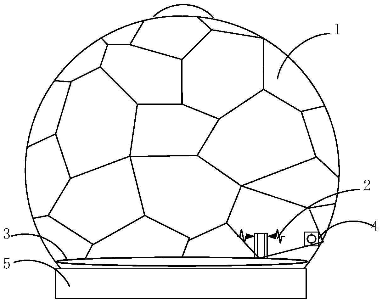 Health degree monitoring equipment for framework type antenna cover structure and monitoring method