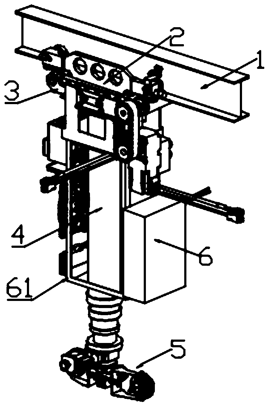 Track type environment inspection robot for electric power system