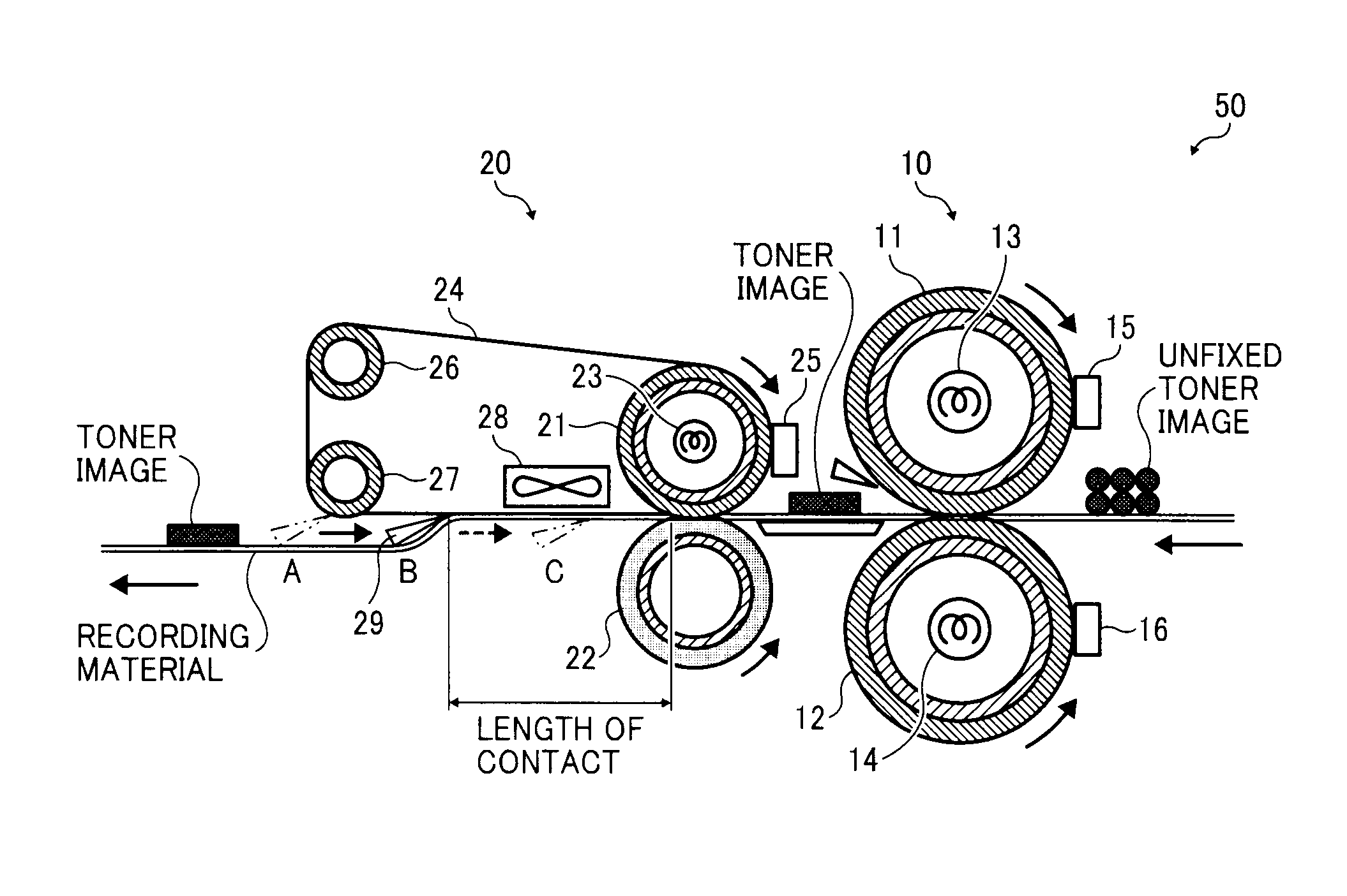 Fixing device with gloss control unit and image forming apparatus