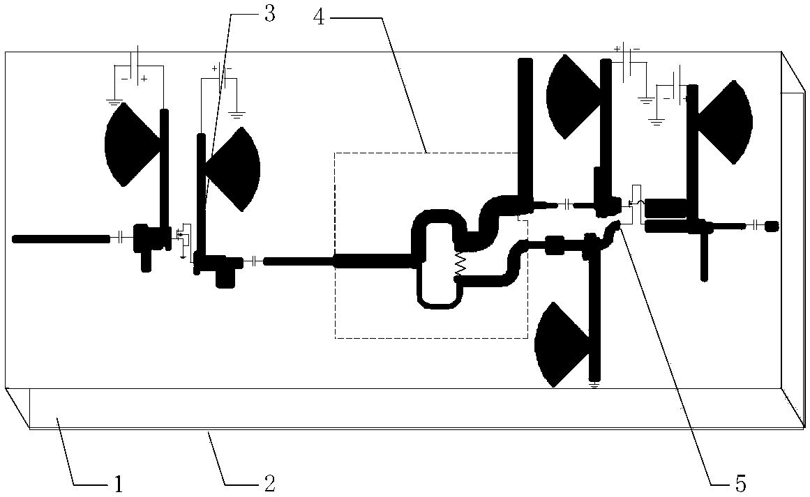 Active quasi circulator with high power utilization rate